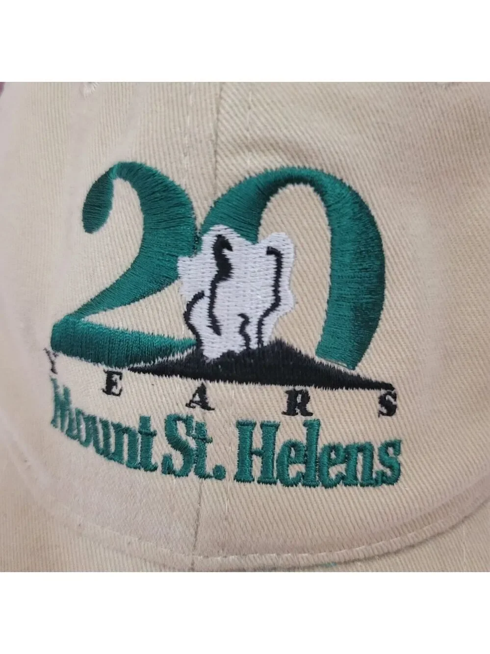 Mount St. Helens 1980-2000 20 Years baseball hat cap trucker vtg Smith Western